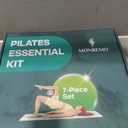 Pilates Home Workout Kit 7pc Pilates Set for Women with Toning Ring (Magic Circle), Mini Ball & Resistance Bands. Full Mat Pilates Equipment for Yoga, Core & Stretching at Home