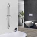 Shower Slide Bar Wall Mount Adjustable Handheld Shower Holder Bathroom 24 Inch Shower Bar SUS304 Stainless Steel, Polished Chrome Slide Bar