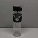 MagicFlow One-Press Smart Tea Infuser Bottle, Double-Walled Glass Teapot for Loose Leaf, Leakproof Portable Travel Tea Tumbler (15.6oz, Midnight Black)