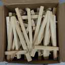 Yalikop 40 Pack 5 Inch Mini Wood Easel Stand Mini Wood Display Easel Wooden Tripod Holder Stand for Painting Portable Canvas Photo Picture Sign Displaying Small Business Cards Artist Phone Wedding