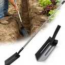 Trench Shovel for Digging,70 Inch Long Handle Adjustable Garden Tool for Transplanting,Camping,Heavy Duty Metal Shovel for Gardening, Landscaping, Trenching Drainage Construction.