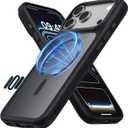 CloudValley for iPhone 17 Pro Max Case, Camera Control, Compatible with MagSafe, Shockproof Military-Grade Protection, Translucent Matte Shockproof Phone Cover, Black