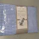 maxmill Checkered Rectangle Tablecloth for Dining Room Water Resistance Antiwrinkle Spillproof Heavy Weight Soft Gingham Plaid Kitchen Table Cloth for Holiday Dinner, 60 x 104 Inch Light Blue White