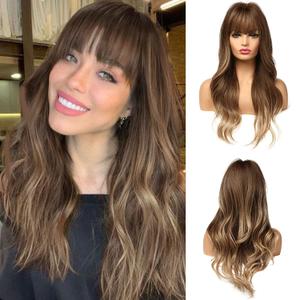 Esmee Long Wigs Brown ombre Blonde Wig Cosplay Party Wigs for Women Heat Resistant Fibre for Daily Party Use (24 Inch)