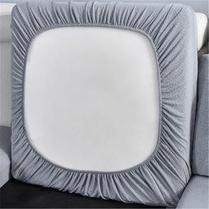 Stretch Water-Repellent Sofa Seat Cushion Covers High Stretch Fabric Couch Seat Slipcover Waterproof Sofa Cushion Cover (Light Grey,Large 1-Seater)