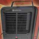 Comfort Zone Utility Space Heater, 1500W Electric Garage Heater with Adjustable Thermostat, Fan/Low/High Heat Settings, Tip-Over & Overheat Protection, Milkhouse Style, ETL Listed