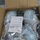 HOLKIE Caster Wheels Locking 4 Inch Expanding Stem Casters, Threaded Swivel Casters Set of 4 Heavy Duty Castors, Fit 1", 1-1/4", 1-2/5", 1-1/2",1-5/8" ID Stainless Steel Table, Cart, Furniture Legs