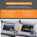 TACORBO Center Console Tray Compatible with Volkswagen Tiguan 2025 2026, Front Console Organizer VW Tiguan 2025 2026 Accessories,Coin Holder ABS Console Storage Box Tray