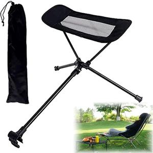 Universal Camping Chair Foot Rest, Folding Attachable Footrest Leg Rest Outdoor Folding Chair for Outdoor Gardening Fishing Beach Hiking