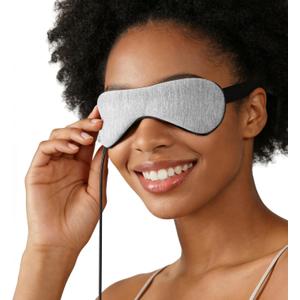 Heated Eye Mask – Warm Compress for Dry Eyes, USB Electric Heating Pad for Stye & Chalazion Eye Treatment, Eye Sleep Mask for Dark Circles and Puffiness Relief (Gray)