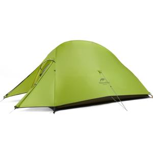 Naturehike Cloud-Up 2 Person Tent Lightweight Backpacking Tent with Footprint - Free Standing Ultralight Camping Hiking Backpack Tents Two Person Tent (Mustard Green - 20D Nylon)