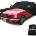 QUNSUNUS 6 Layer Car Cover for Ford Mustang 1964-1968 Waterproof All Weather 210D Windproof for Ford Mustang Car Cover Hail Protection with Zipper