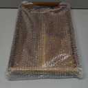 15 Inch Acacia Wood Serving Tray with Handles, Decorative Rectangle Wooden Tray for Ottoman, Breakfast in Bed, Coffee Table, Perfect for Living Room Bedroom Entryway and Kitchen (10" x 1.6" x 15")