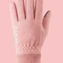 FGSS Winter Warm Gloves for Women - Soft Polar Fleece Mittens Elastic Cuff Fashionable Touchscreen Cycling Gloves Cold Weather