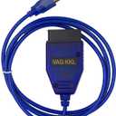 OBD2 Diagnostic Cable for VW, Audi, Skoda and Seat Made Between 1994 and 2004. Car ECU Scanner USB Cable Compatible for VAG KKL 409 (Blue)