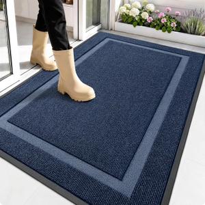 OLANLY Front Door Mat Outside 59x30, All-Season Heavy-Duty Rubber Doormat