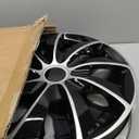 SCITOO 17 Inch Hubcaps Set of 4 for Most Cars w/ABS,17 Inch Hubcaps Black Matte (Black Lacquer & Silver Lacquer)