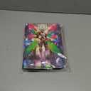 Protective Trading Card Sleeves for 3 Ring Binder - 4 Pocket Double Sided Collection Binder Album for 400 Cards, Durable Scratch-Resistant PU Cover, Portable Organizer for MTG & Game Cards (Green Elf)