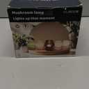 USB Plug-in Vintage Mushroom Lamp Small Bedside Table Lamp with 3 Temperature LED Bulb,Free Dimming Nights Light for Bedroom/Living Room/Entryway/Corner Decor New Home Gift (Golden Amber)