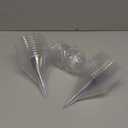 Zezzxu 24 Pack Plastic Martini Glasses 7 Oz Disposable Cocktail Glasses, Tall Mini Martini Glasses Perfect for Fall Halloween Party Birthday Wedding and All Events