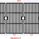DC152 18 Inch Cast iron Cooking Grates for Charbroil Performance 6 Burner 463244819, for Charbroil Grill 463276517, 463245917, 463276617, Replacement Parts for G4700003W1, G4700002W1