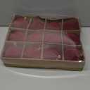 Senjie 3.15inch Burgundy Velvet Christmas Ornaments Balls Flocked Christmas Tree 12PCS Plastic Balls Xmas Hanging Ornaments Decoration Red