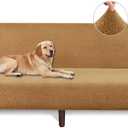 Armless Futon Cover Teddy Wool Futon Slipcover Soft Stretch Couch Covers with No Arm Sofa Bed Cover Thick Warm faux fur Sofa Covers for Winter Teddy Fleece Couch Slipcovers for Living Room (Coffee)