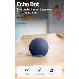 Amazon Echo Dot (newest model) - Vibrant sounding speaker, Designed for Alexa+, Great for bedrooms, dining rooms and offices, Deep Sea Blue