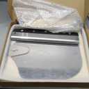 Pizza Stone 5 PCS Set, 15 x 12" Large Rectangle Pizza Stone Set for Oven and Grill with Metal Pizza Peels & Cutter Rocker, 0.6'' Thickened Stone Pizza Pan, Baking Stone for Pizza, Bread