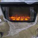 Electric Fireplace Insert, 36 Inches Recessed Fireplace Heater with Adjustable Flame and Top Light Colors, Fire Crackling Sound, Remote Control, Timer, 750W/1500W, Black