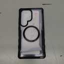 CENHUFO Magnetic Privacy for Samsung Galaxy S25 Ultra Case, Full Body Phone Case with Built-in 9H Tempered Glass Privacy Screen Protector and Camera Lens Cover, Shockproof Protective Bumper -Black