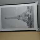 upsimples 24x36 Poster Frame, Display Pictures 20x30 with Mat or 24 x 36 Without, Wall Hanging Picture Frames, Black, 1 Pack