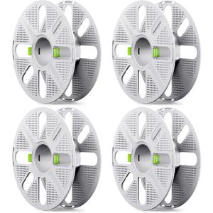 Quick-Swap Reusable Spool for Refill Filament, Two-Finger Press Design, Compatible with Bambu Lab 3D Printers, 4 pcs