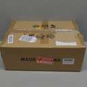 Vintage Bathroom Vanity Light, 2-Light Matte Brass Finish Vanity Light with Floral Amber Glass Shades, Bathroom Light fixtures Suitable for Vanity Light Fixture (Petals Double-Ended)