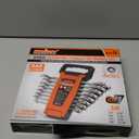 HORUSDY Combination Ratchet Wrenches Set with SAE | 8 Pieces Wrench Set with Wrench Organizer | 72-Tooth | 5 Swing Arc | 1/4" - 11/16" | Chrome Vanadium Steel