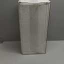 Black Metal Mailboxes for Outside Post Mount, Standard Mail Box, Galvanized Steel Heavy Duty Mailbox, Medium Capacity, 19 x 8.7 x 6.7 inches