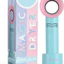Lyon lash Portable USB Rechargeable Bladeless Mini Fan/Air Conditioning Blower/Handheld Cooling Dryer, Essential Eyelash Extension Supplies, Dries Eyelash Extensions Glue/Adhesive Rapidly (Blue)