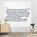Macide Funny Boutique Tapestry Jersey Shore Letter to Sammi Wall Hanging Jersey Shore Party Decorations for Living Room Bedroom Dorm Home Decor (59.1 x 51.2 in)