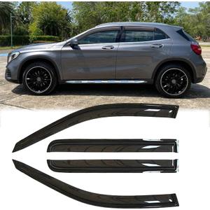 Rainproof Side Window Wind Deflectors for Mercedes-Benz GLA-Class X156 2014-2019, Tape-on Sun Rain Guard Sets,Nice Looking Window Visors for Cars,Vent Deflector for GLA-Class X156 14-19 MB43