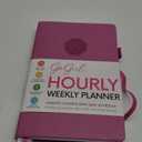 GoGirl Weekly Schedule Planner  Hourly Work & Life Planner with Time Slots  Vertical Agenda Organizer for Daily Productivity, A5 (Violet Blossom) (A5 (5.8'' x 8.3''))