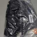 ANFILIA One Shoulder Two Piece Tankini Swimsuits for Women Tummy Control Bathing Suit Scalloped Tankini Top with Bottom (Medium, Black)