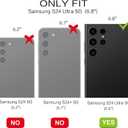 DOMAVER Magnetic for Samsung Galaxy S24 Ultra Cases Clear Glitter [Compatible with MagSafe] Bling Sparkle Soft Protective Cover Compatible with Samsung S24 Ultra-Clear