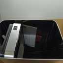 S AFSTAR Motion Sensor Trash Can, 13.2 Gal Slim Kitchen Trash Can with Wing Lids, Infrared Automatic Touchless Waste Bin Stainless Steel Trash Bin for Narrow Space Bathroom Bedroom