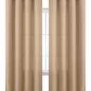BGment Curtains 72 Inches Long for Living Room, Flax Linen Curtains Burlap Textured Thick Light Filtering Privacy Grommet Window Curtain Drapes for Bedroom, 2 Panels, 52 x 72 Inch, Tan