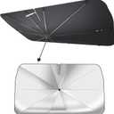 7F Car Sun Shade Umbrella, Protect from Sun Rays and Protect Interior, Sunshade for Car Windshield, Bendable Handle Windshield Cover Sun Shade, [2025 Upgrade] 55" L x 31" W