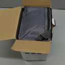 Vabaso Electric Lunch Box for Adults, 80W Heated Lunch Box with Dual 1.5L Stainless Steel Containers, Portable Food Warmer for Men Work Car Truck, 12V/24V/110V/220V - Eternal Gray