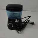 TUREWELL Water Flossing Oral Irrigator, 600ML Dental Teeth Cleaner 10 Adjustable Pressure, Electric Oral Flosser for Braces, 8 Replacement Jet Tips for Family (Black)