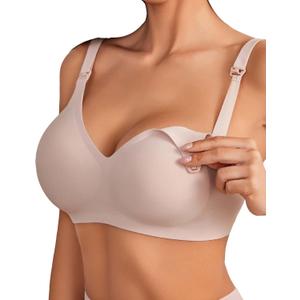 Avidlove Women's Seamless Bras Nursing Bras for Breastfeeding Tshirt Everyday Bra (S)