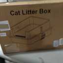 AIPERRO Extra Large Stainless Steel Litter Box for Extra Large Big Cats