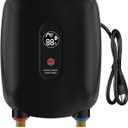 Under Sink Tankless Water Heater, Electric, 110V/120V, Point of Use, Instant Hot Water, Compact Design, Easy Installation for Kitchen, Bathroom, RV & Apartment. (Black)